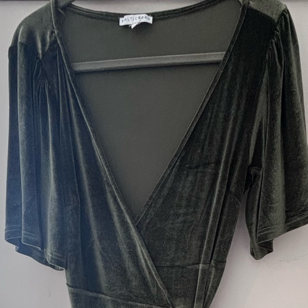 Baltic Born Meghan Velvet Wrap Maxi Dress